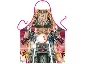 Fartuch Seksowna kobieta na motocyklu