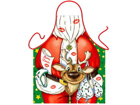 Fartuch Święty Mikołaj z reniferem