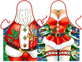 Fartuchy Święty Mikołaj i Seksowna Mikołajka