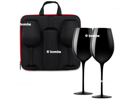 Zestaw prezentowy do wina w kolorze czarnym