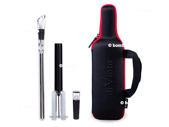 Zestaw dla miłośników wina w kształcie butelki