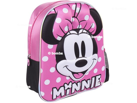 Dziewczęcy plecak 3D w kropki Myszka Minnie
