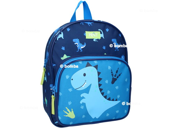 Niebieski plecak dziecięcy Dinozaur