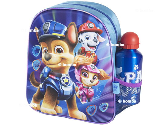 Dziecięcy plecak 3D Paw Patrol Movie z butelką