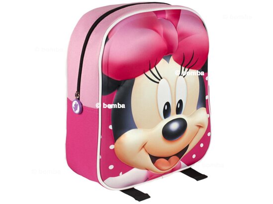 Różowy plecak 3D z Myszką Minnie