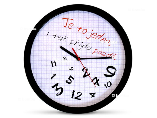 Zegar ścienny dla spóźnialskich CZ wersja