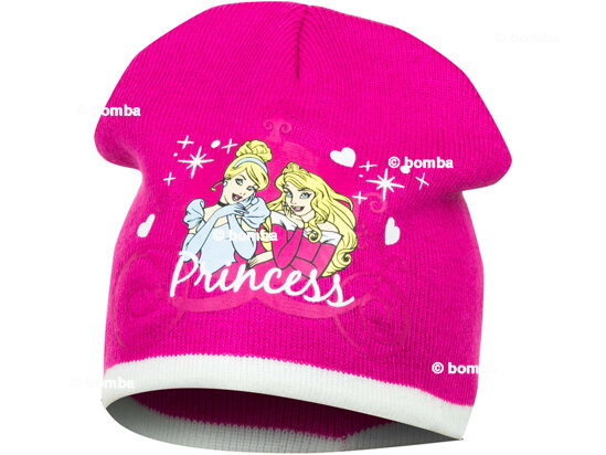 Cyklamenowa czapka Princess dla dziewcząt - 52