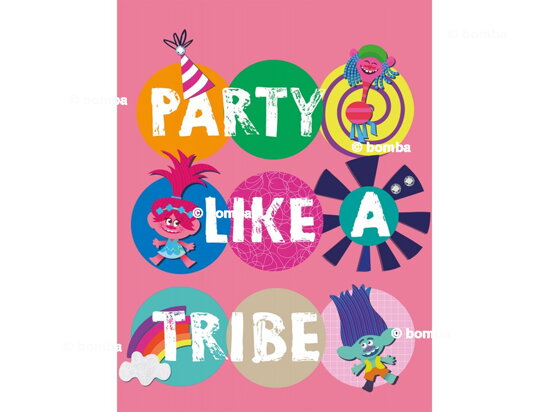 Różowy kocyk dziecięcy Trolle