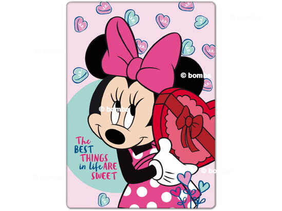 Kocyk dziecięcy Minnie Mouse Hearts