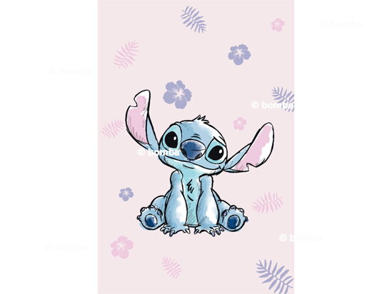 Różowy kocyk dziecięcy Lilo i Stitch