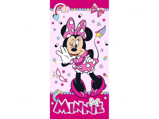 Różowy ręcznik plażowy Myszka Minnie