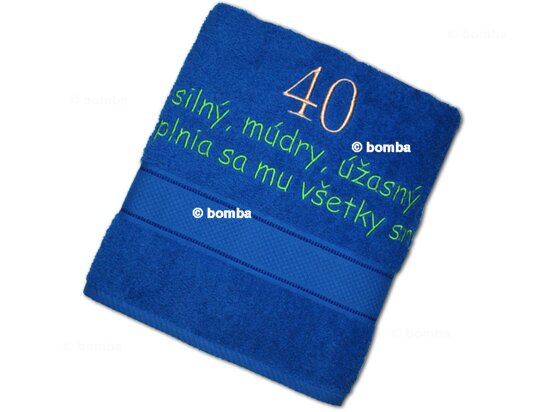 Ręcznik na 40 urodziny dla mężczyzny SK