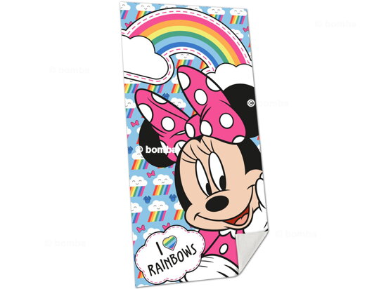 Dziecięcy ręcznik plażowy Myszka Minnie Rainbows