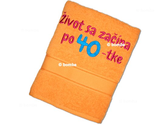 Ręcznik Życie zaczyna się po 40 SK