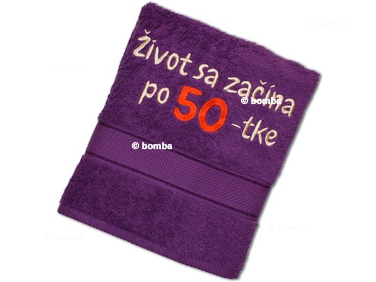 Ręcznik Życie zaczyna się po 50 SK