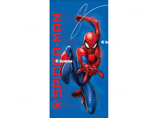 Niebieski ręcznik plażowy Spiderman