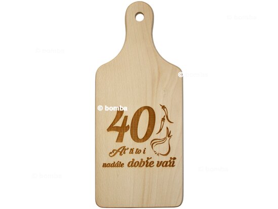 Dekoracyjna deska do krojenia 40 lat CZ