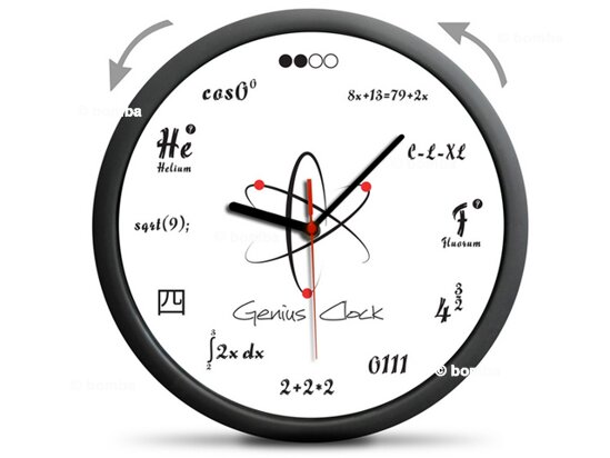 Zegar ścienny dla geniuszy