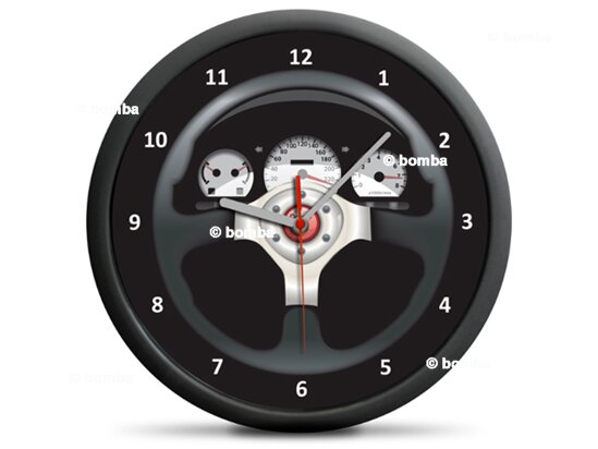 Zegar ścienny dla miłośników samochodów