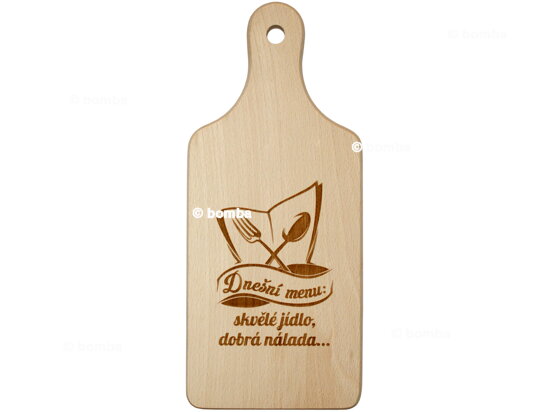 Dekoracyjna deska do krojenia Dzisiejsze menu CZ