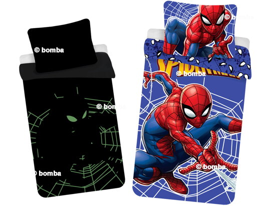 Świecąca pościel Spiderman