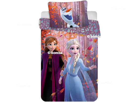 Pościel dziewczęca Anna, Elsa i Olaf