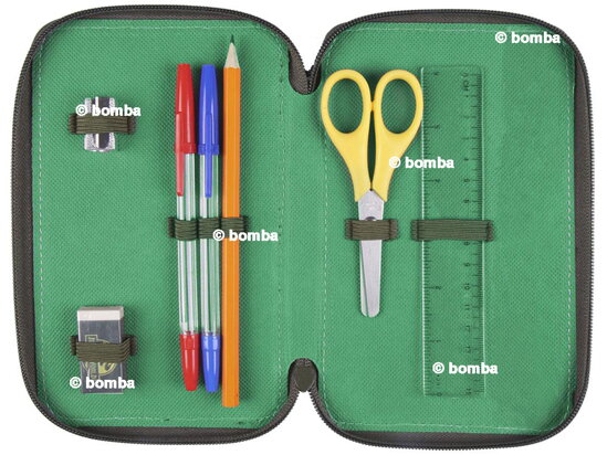 Zielony piórnik T-Rex Piórniki dziecięce na stanie