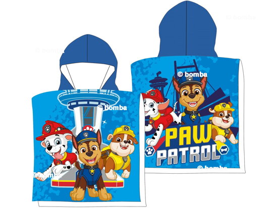 Niebieskie ponczo dla dzieci Psi Patrol