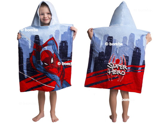 Dziecięce ponczo Spiderman Super Hero