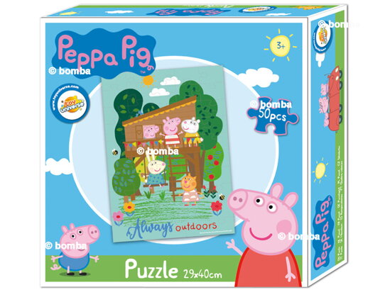 Puzzle Świnka Peppa - Always outdoor - 50 części