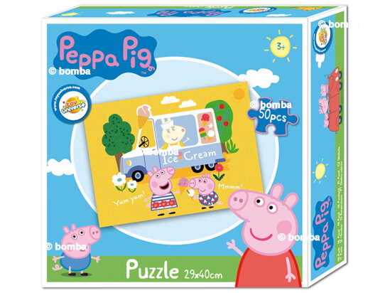 Puzzle Świnka Peppa - Ice Cream - 50 części