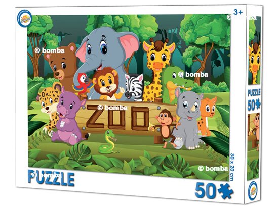 Puzzle dla dzieci ZOO - 50 części