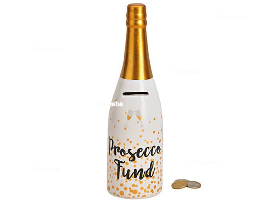 Ślubna skarbonka w kształcie butelki Prosecco