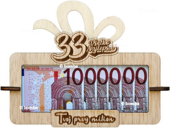 Ramka na pieniądze Twój pierwszy milion 33 SK