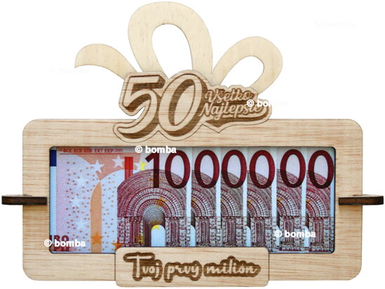 Ramka na pieniądze Twój pierwszy milion 50 SK