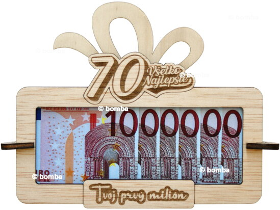 Ramka na pieniądze Twój pierwszy milion 70 SK
