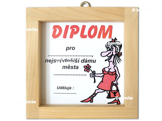 Dyplom dla uwodzicielskiej damy miasta CZ