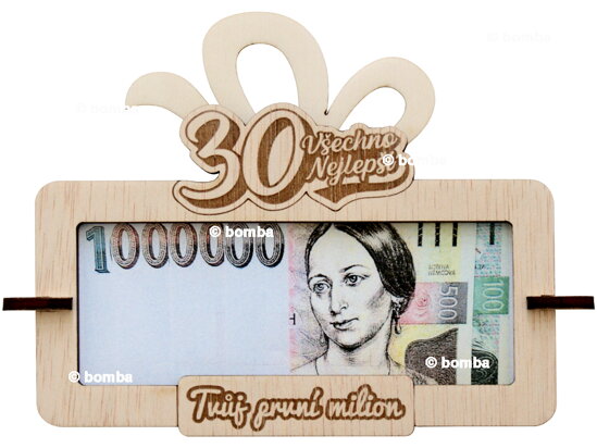 Ramka na pieniądze Twój pierwszy milion 30 CZ