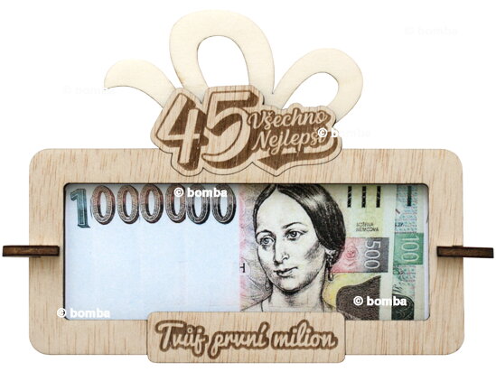 Ramka na pieniądze Twój pierwszy milion 45 CZ