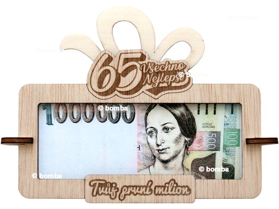 Ramka na pieniądze Twój pierwszy milion 65 CZ