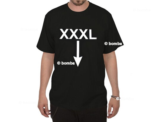 Czarna koszulka XXXL - rozmiar L