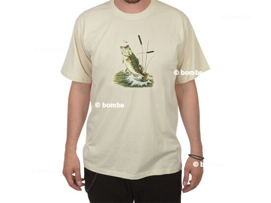 Koszulka wędkarska z rybą - rozmiar XL