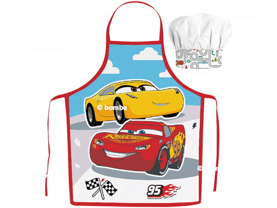 Fartuch dziecięcy z czapką Disney Cars
