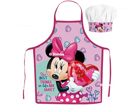Fartuch dziecięcy z czapką Disney Minnie Mouse