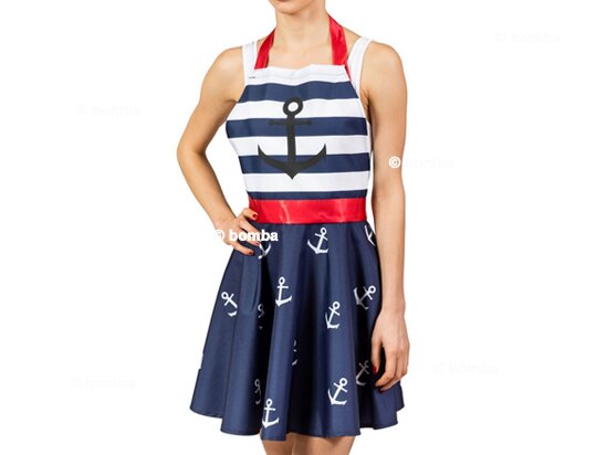 Fartuch marynarski w kształcie sukienki