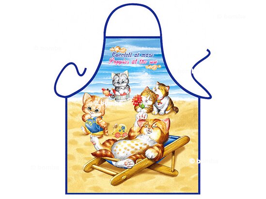 Fartuch dziecięcy Kocięta na plaży